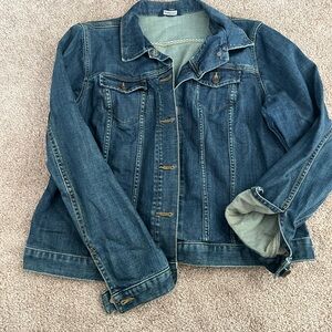 Lands' End Dark Blue Jean Jacket